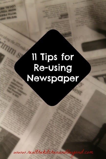 tips for re-using newspaper