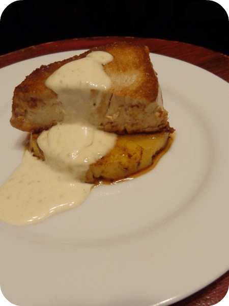 Tuna Steak with Wasabi Lime Aoli over caramelized pineapple, an easy gourmet date night meal in 20 minutes or less #pinterestfoodie ~ realthekitchenandbeyond.com