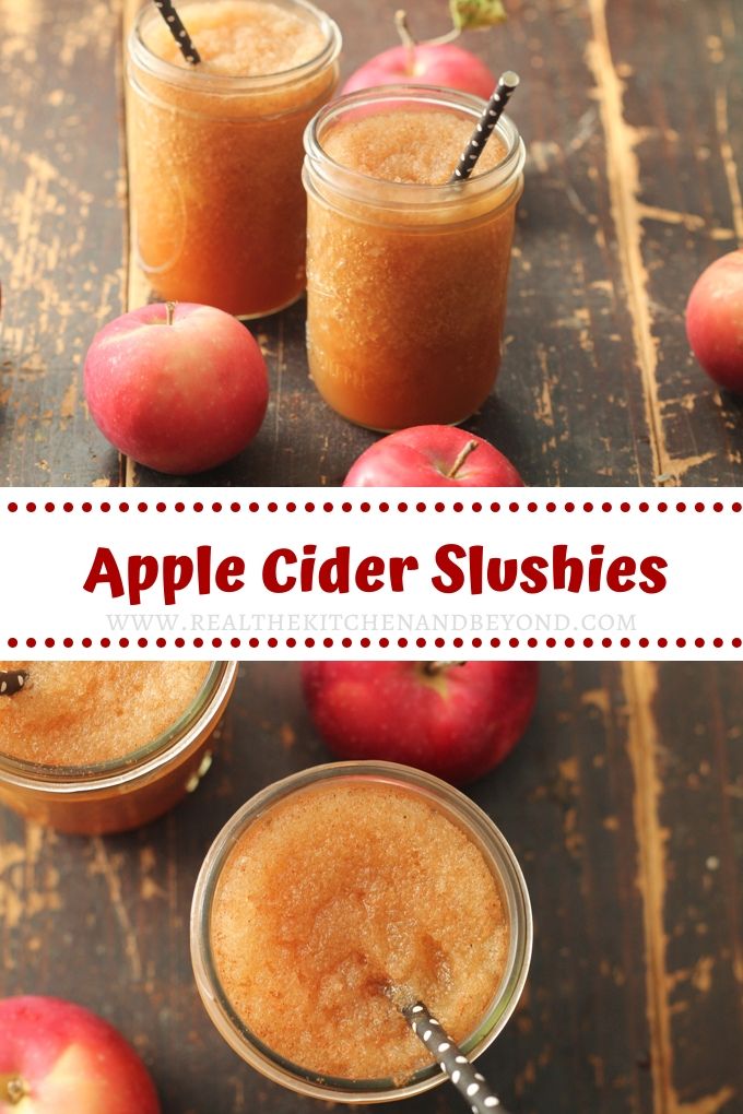 Spiced Apple Cider Slushies Real The Kitchen and Beyond