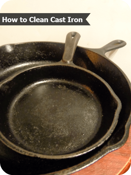 Great tips for how to clean cast iron pans
