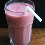 A perfectly pink fruit smoothie recipe for Valentine's Day breakfast