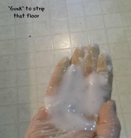 how to strip linoleum naturally with this gunk
