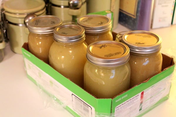 home canned applesauce