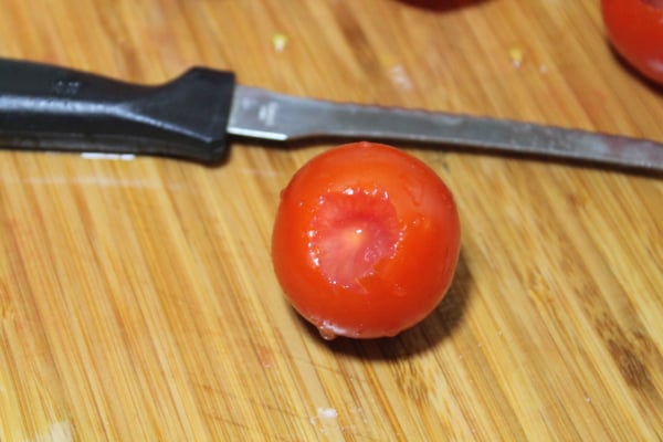 Vegetarian Stuffed Tomatoes | www.realthekitchenandbeyond.com