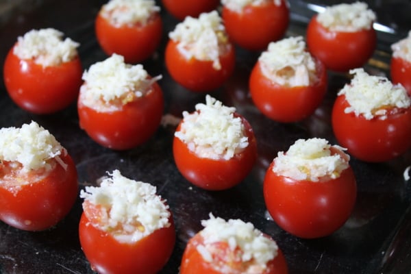 Vegetarian Stuffed Tomatoes | www.realthekitchenandbeyond.com