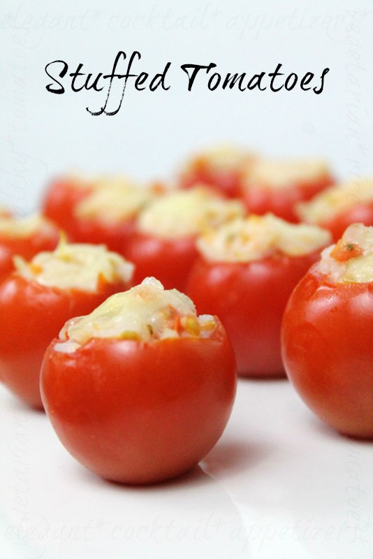 vegetarian stuffed tomatoes | www.realthekitchenandbeyond.com