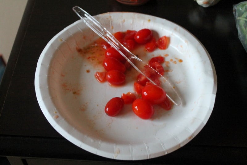 Homemade Bruschetta Recipe Step 1 - Dice tomatoes