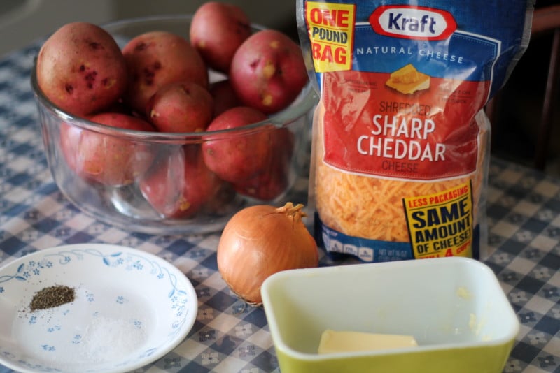 Easy Cheesy Scalloped Potatoes Recipe Ingredients