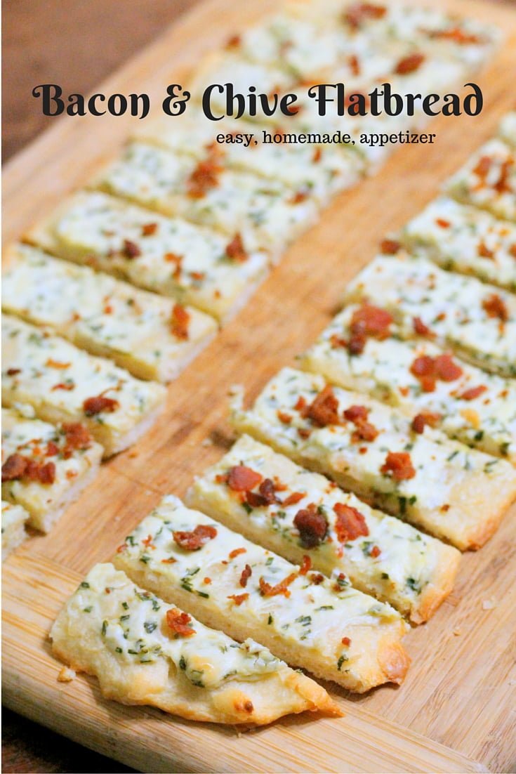 Bacon & Chive Flatbread Appetizer Recipe