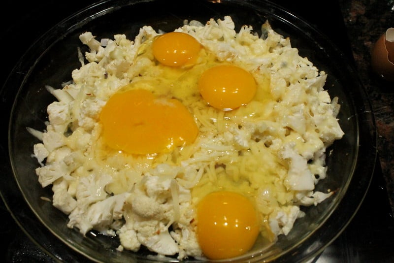 Cheesy Cauliflower Egg Bake Real The Kitchen and Beyond