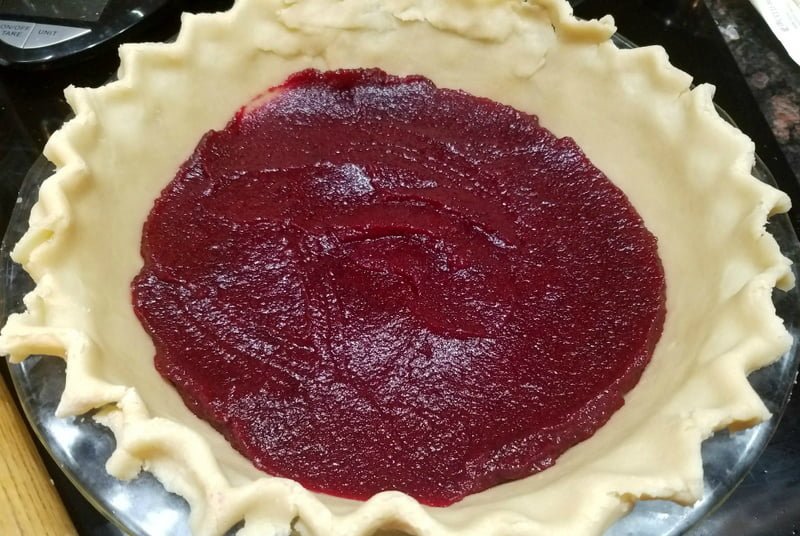 White Chocolate Cranberry Pie Step 4