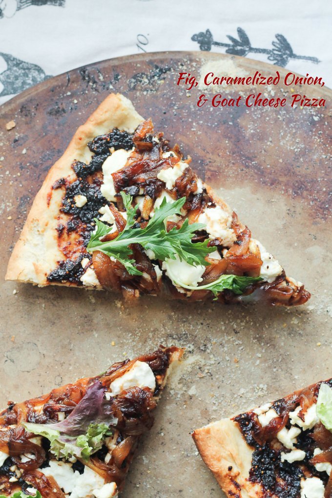 Fig, Caramelized Onion, & Goat Cheese Pizza Recipe-2
