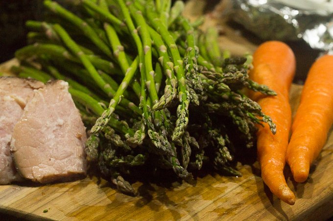 Ham Asparagus Carrots Ham and Asparagus Skillet Ingredients