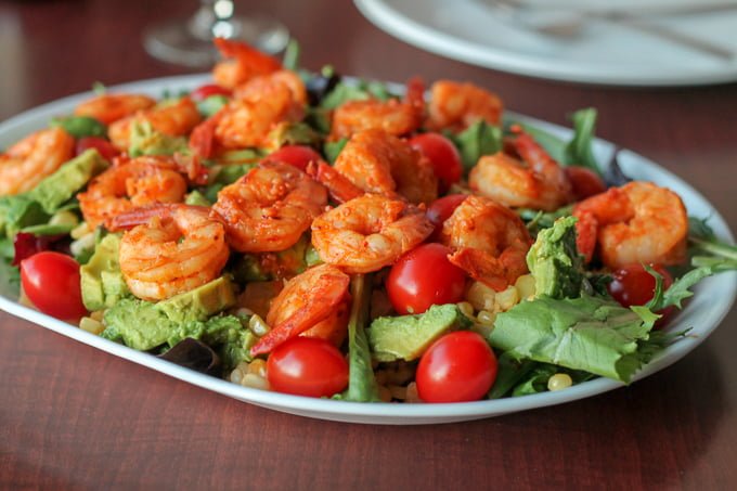 Garlic Sriracha Shrimp Salad Recipe