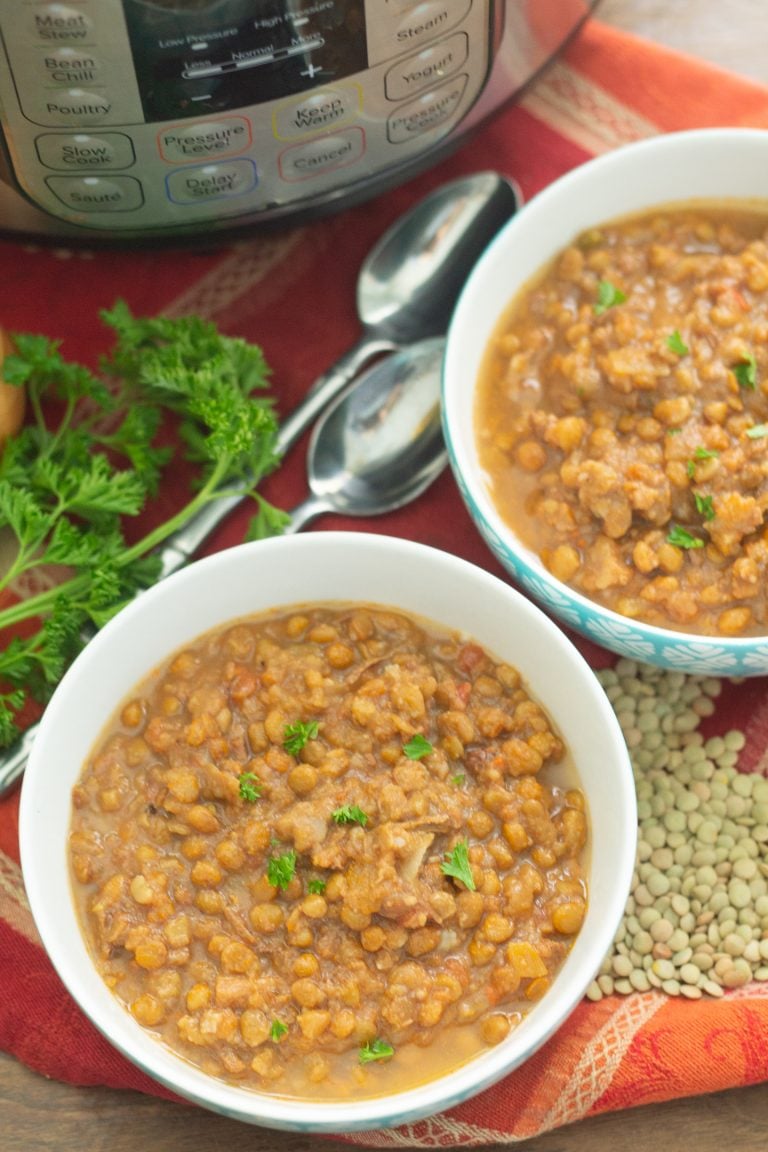 Instant Pot Lentil Soup with Ham - Real: The Kitchen and Beyond